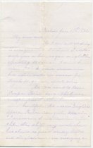 Letter from Frances "Fannie" (Phillips) Emerson to Harriet (Phillips) Emerson