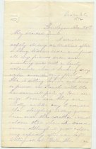 Letter from Frances "Fannie" (Phillips) Emerson to her aunt Harriet (Phillips) Emerson