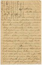 Letter from Frances "Fannie" (Phillips) Emerson to her aunt Harriet (Phillips) Emerson