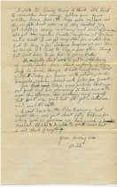 Letter from William (Bill) Turner to his mother
