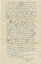 Letter from William (Bill) Turner to his mother
