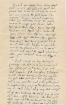 Letter from William (Bill) Turner to his mother