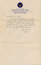 Letter from William (Bill) Turner to his mother