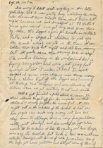 Letter from William (Bill) Turner to his mother