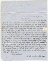 Letter from Andrew Leonard Emerson to his parents