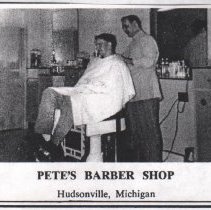 Pete's Barber Shop, 1958