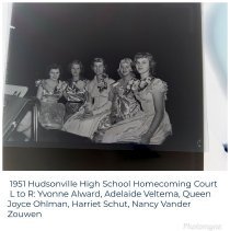 1951 Hudsonville High School Homecoming Court