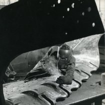 Esco foundry worker doing detail work