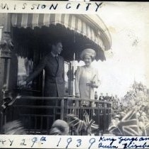 King George and Queen Elizabeth at Mission City