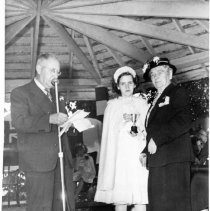 Mayor Davis + Mrs. Routley and the May Queen