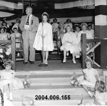 Mayor Oughton with May Queen April Wingrove