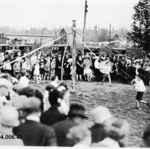Scene of a May Pole Dance