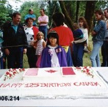 May Queen Sabrina Song with a Canada 125 Cake