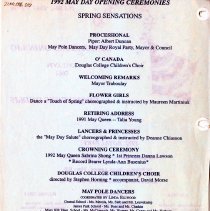 "Spring Senstaions, 1992 May Day"