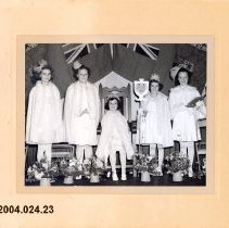 May Queen Ida Watt and Royal Party