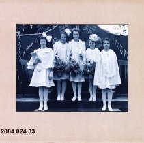 May Queen Blanche Cole and Royal Party