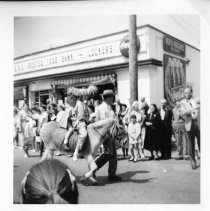 Girl and Boy on a Donkey