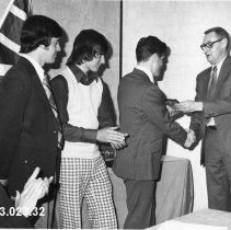 32 Don Reid Recieving Civic Award 1973