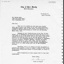 Curfew Bylaw Warning Letter