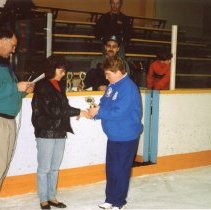 Coach Beverly Falske receives provincial award