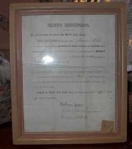 Miles, Samuel, Certificate for Elder
