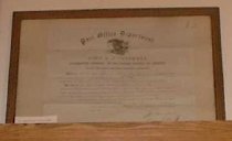 Pymn, John Certificate as Post Master