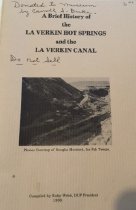 LaVerkin Hot Springs and Canal History