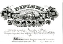 Diploma, Jane T.Bleak Washington County Fair Award for Cake