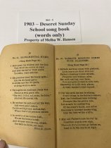 864 Inside pages of Hymn Book