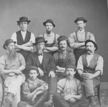 Group of men in Plantagenet, Ontario
