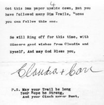 Letter to Johnny Brinkman