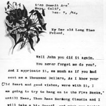 Letter to Johnny Brinkman