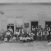 Dr. J. S. Almas & others in front of his office.
