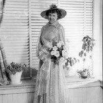 Gwen Miller McDoland posing in gown