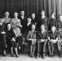 Havre High School play cast, 1935 or 1936