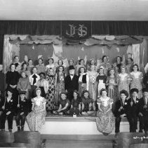 Havre Junior High School play cast, 1939