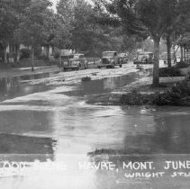 Havre flood of 1938 - 6th Ave. view