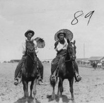 Riders with Japanese Umbrellas
