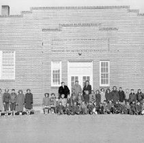 Children in Front of School
