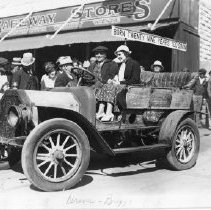 Car Decorated for the Music Festival Parade