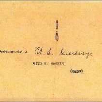Otto Warnger U.S. Military discharge envelope