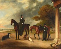 John Ferneley - Henrietta Frances and Frances Augusta Campbell