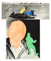 John Baldessari - Person with Conscience (Green)/Animals Quiescent (Yellow)