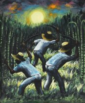 Rene Exume - Cropfield by Moonlight