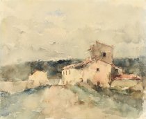 John Henry Twachtman - Italian Landscape