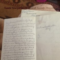 Letter to Curley Top from Polly Garcia