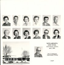 School staff 1962