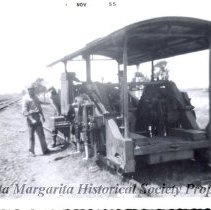 Train machinery in Santa Margarita