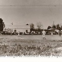 baseball game in field