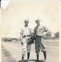 Bill and Ray Epperly in baseball uniforms